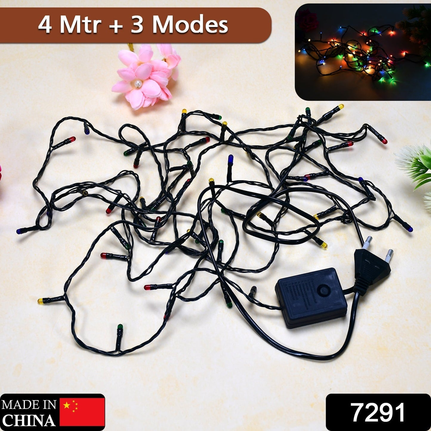 4 Meter Festival Decoration LED String Light in Multicolor