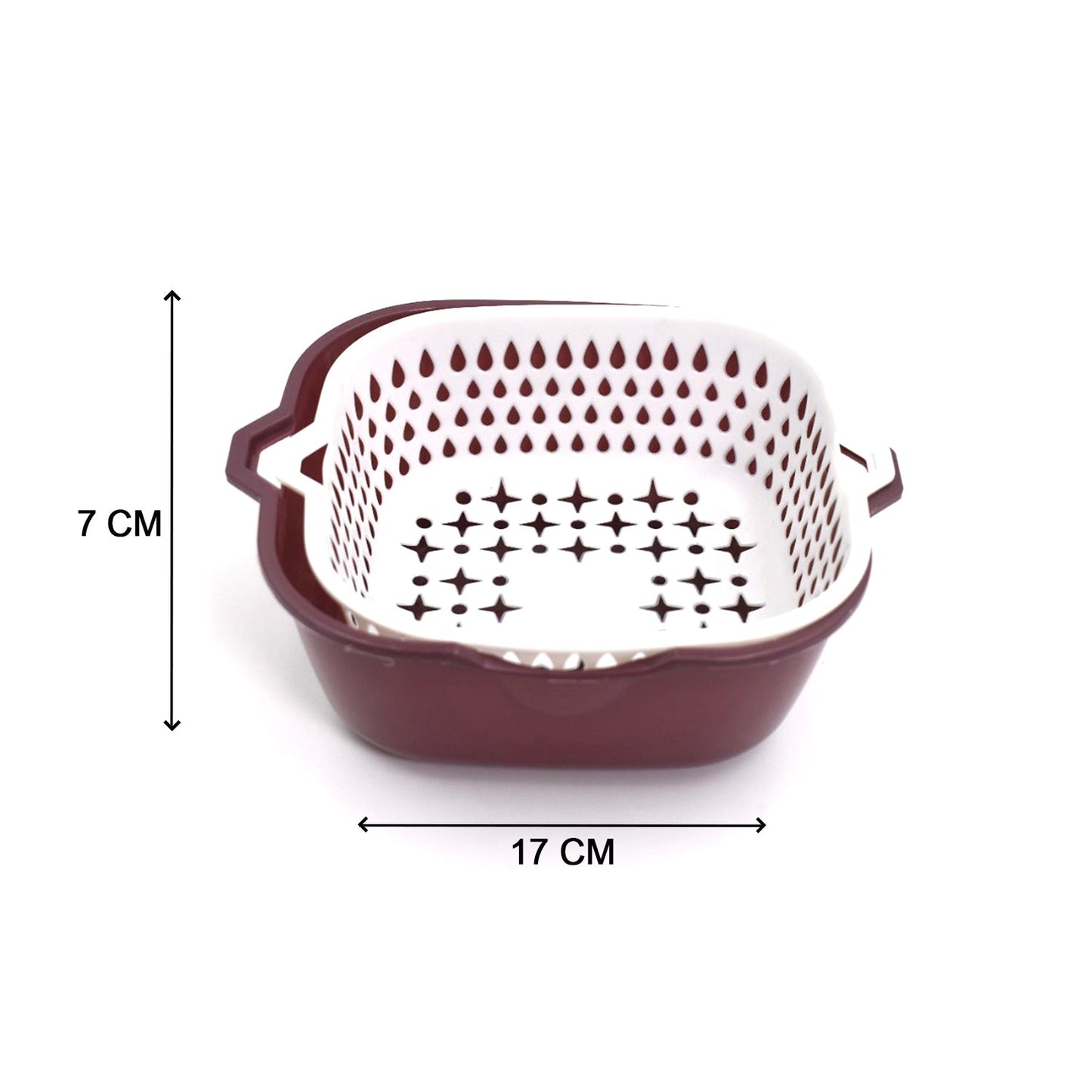 2-in-1 basket strainer for efficient rinsing and draining