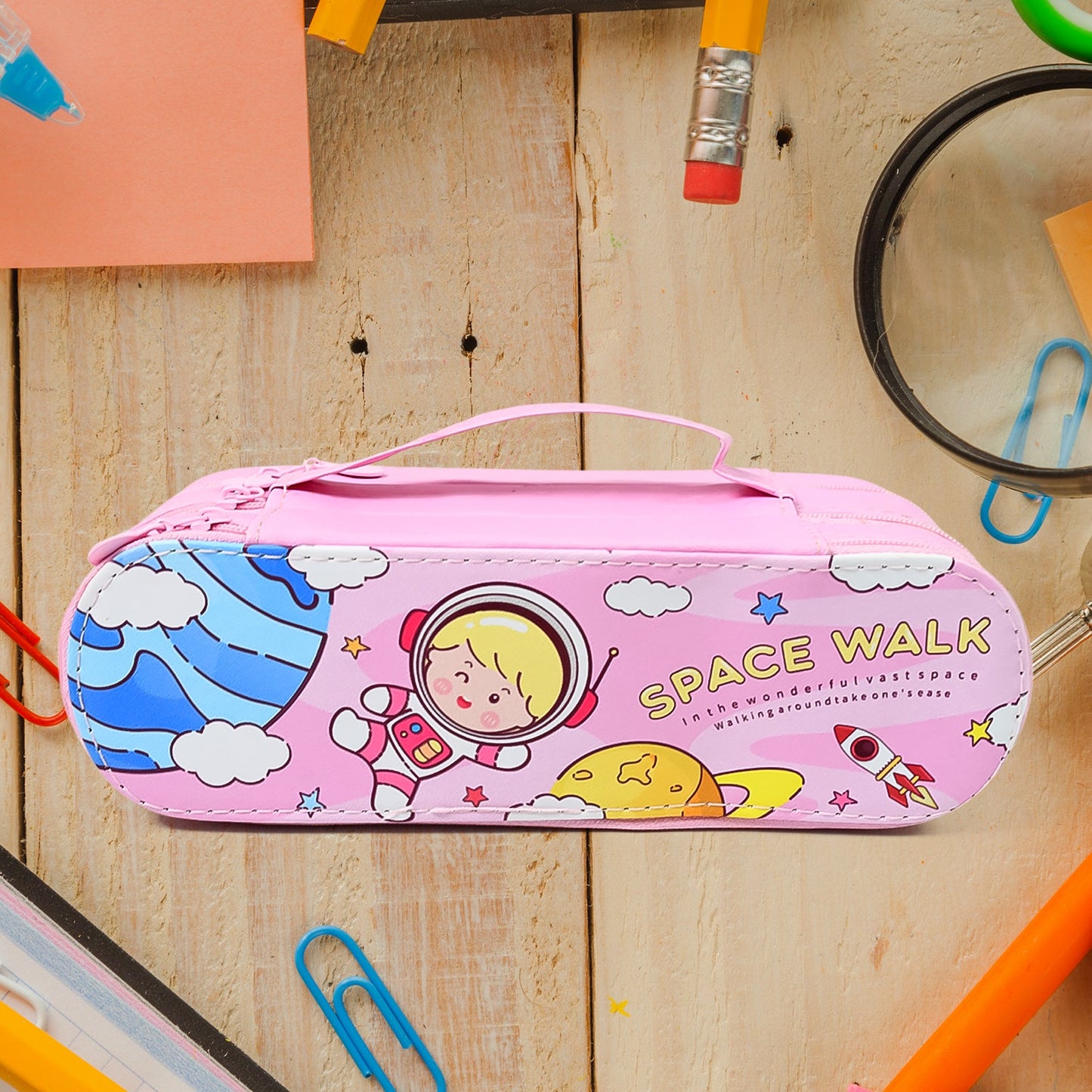 3 Layer Large Capacity With Multi-Functional Pencil Case (1 Pc)