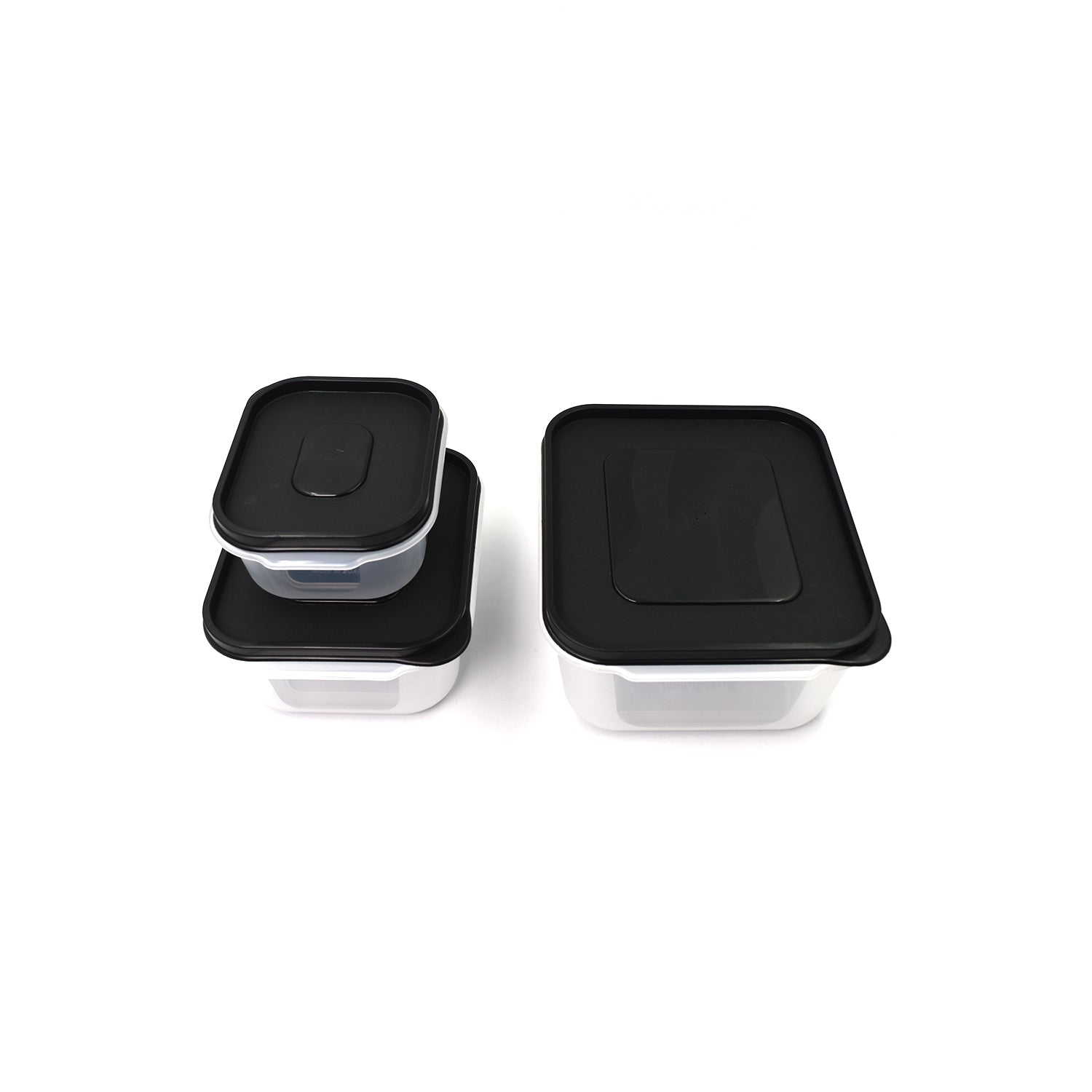 BPA-free square storage containers for safe food storage