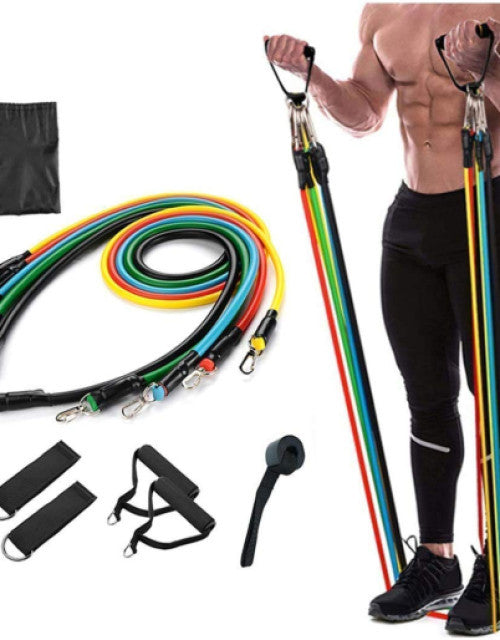 11 In 1 Exercise Bands Resistance Bands Set for Workingout Door Fitness Gym Resistance Bands Kit