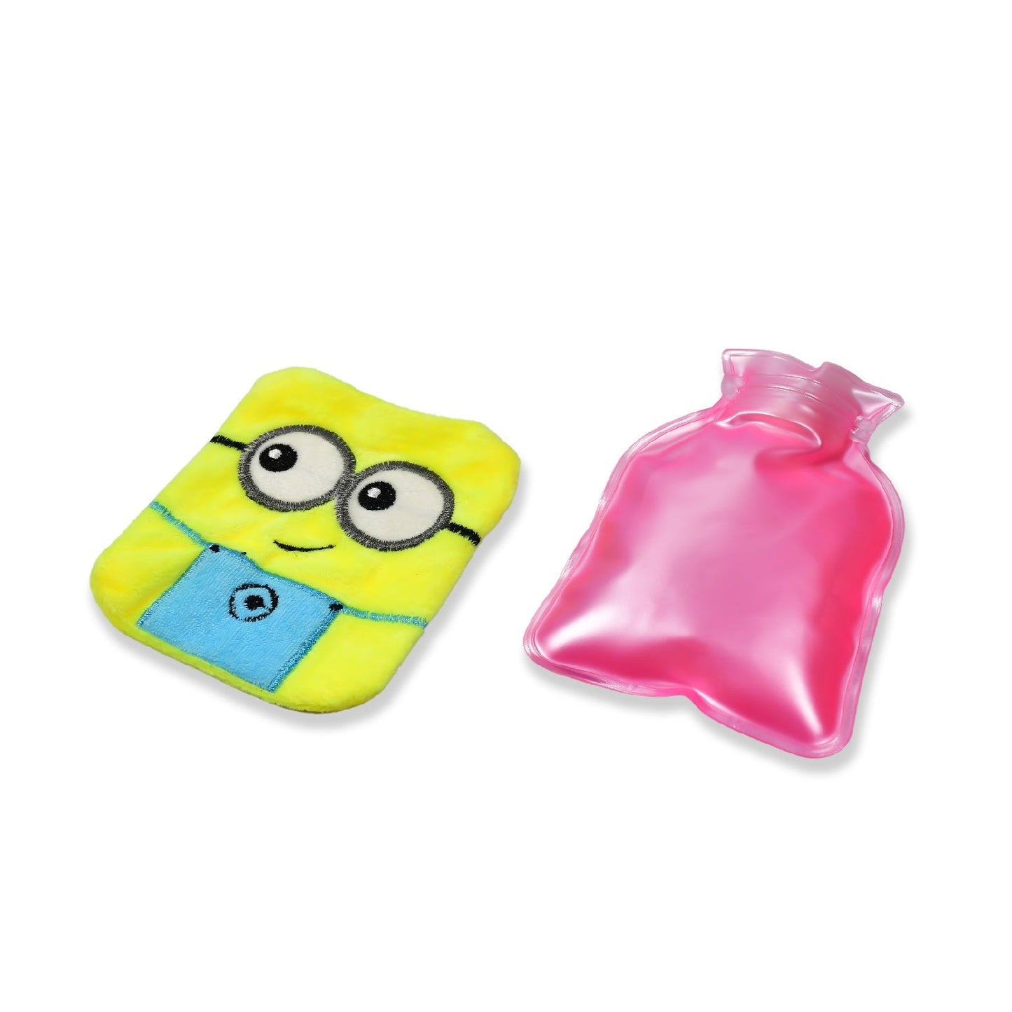 Minions-themed hot water bag for menstrual cramps and hand warmer