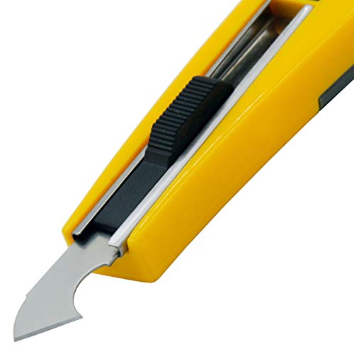 Acrylic plastic cutter with a hook knife blade.