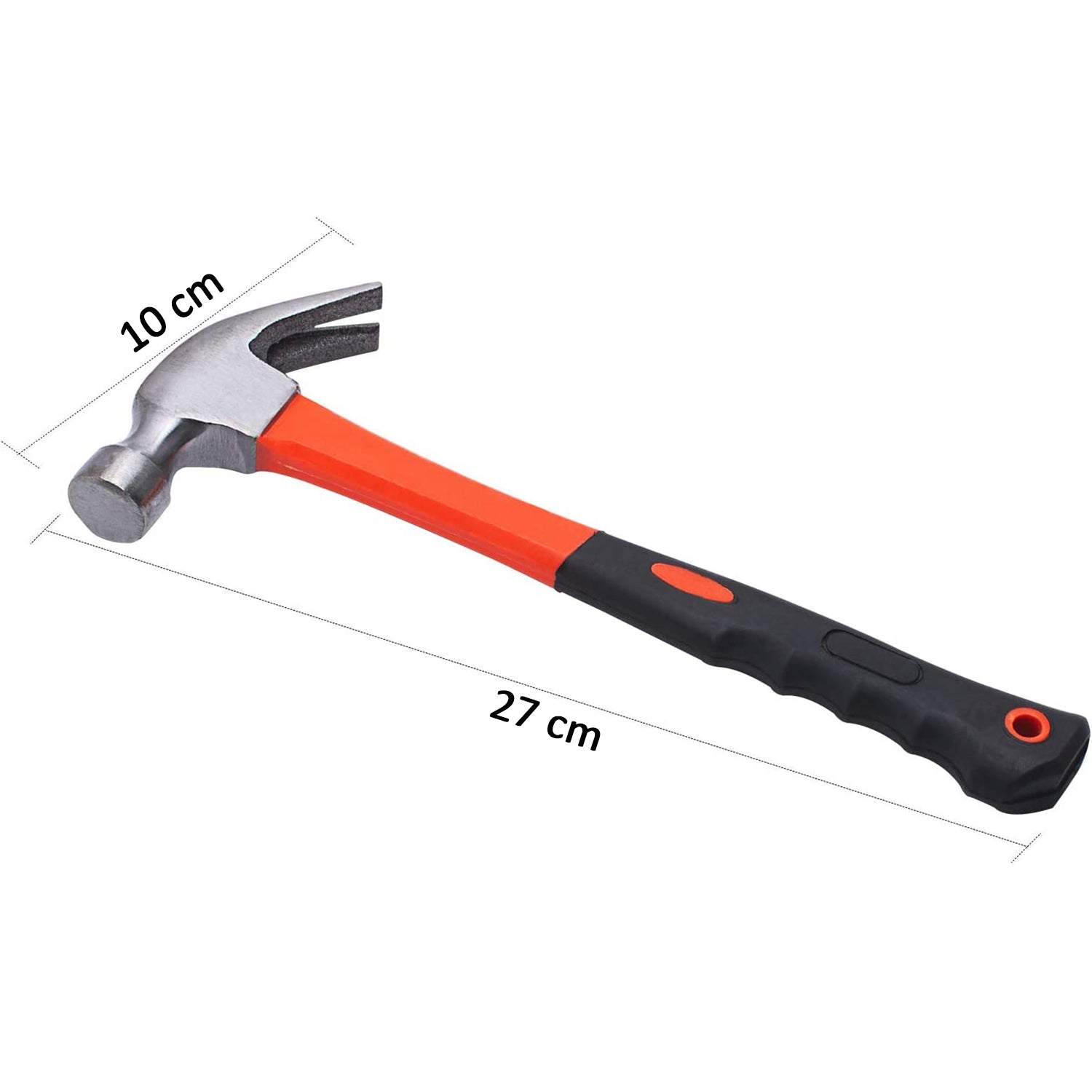 27cm hammer with nail remover function for efficient nail extraction