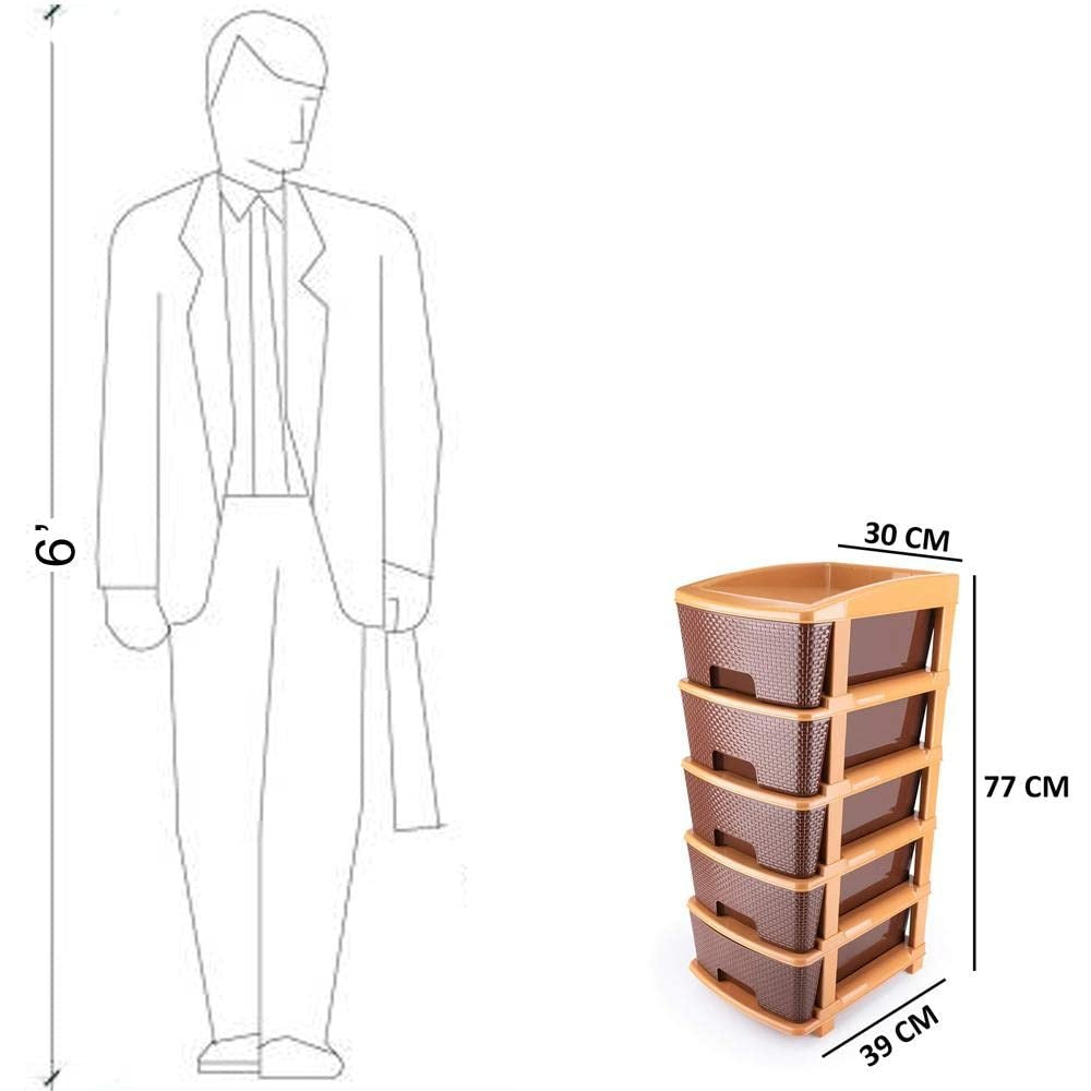 Modular plastic drawer organizer