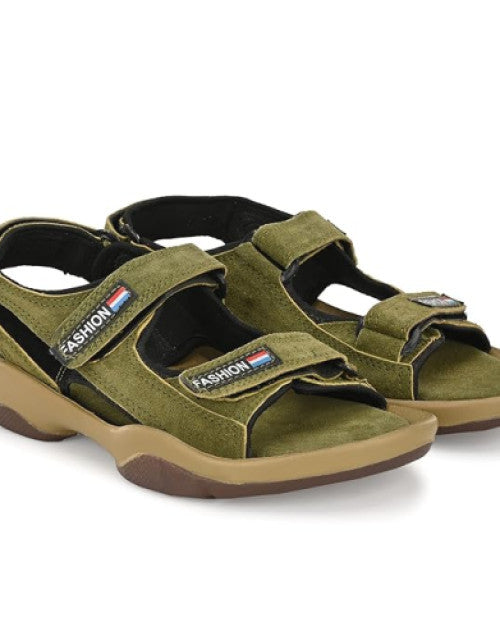 Lee Peeter Sandals For Men (Dark Green)