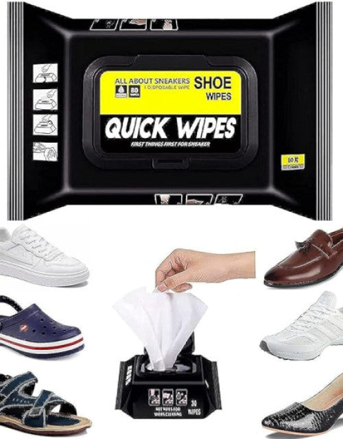 Sneaker & Shoe Cleaner Wipes Portable Sneakers Cleaner Shoe Wipes Quickly Remove Dirt & Stains